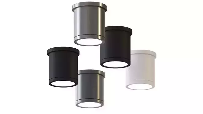 Tube LED Ceiling Light by WAC Lighting 3D model