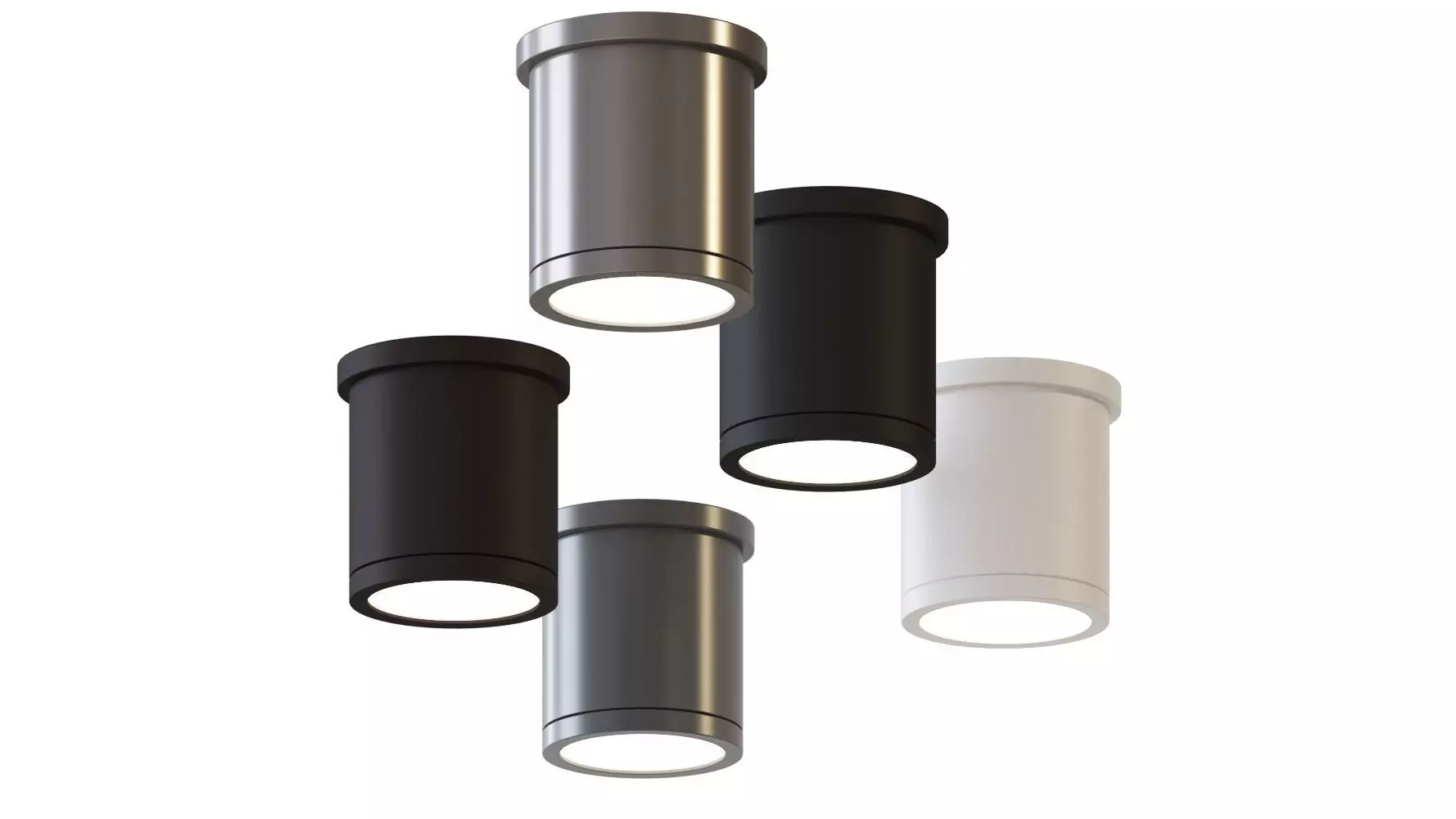 Tube LED Ceiling Light by WAC Lighting 3D model