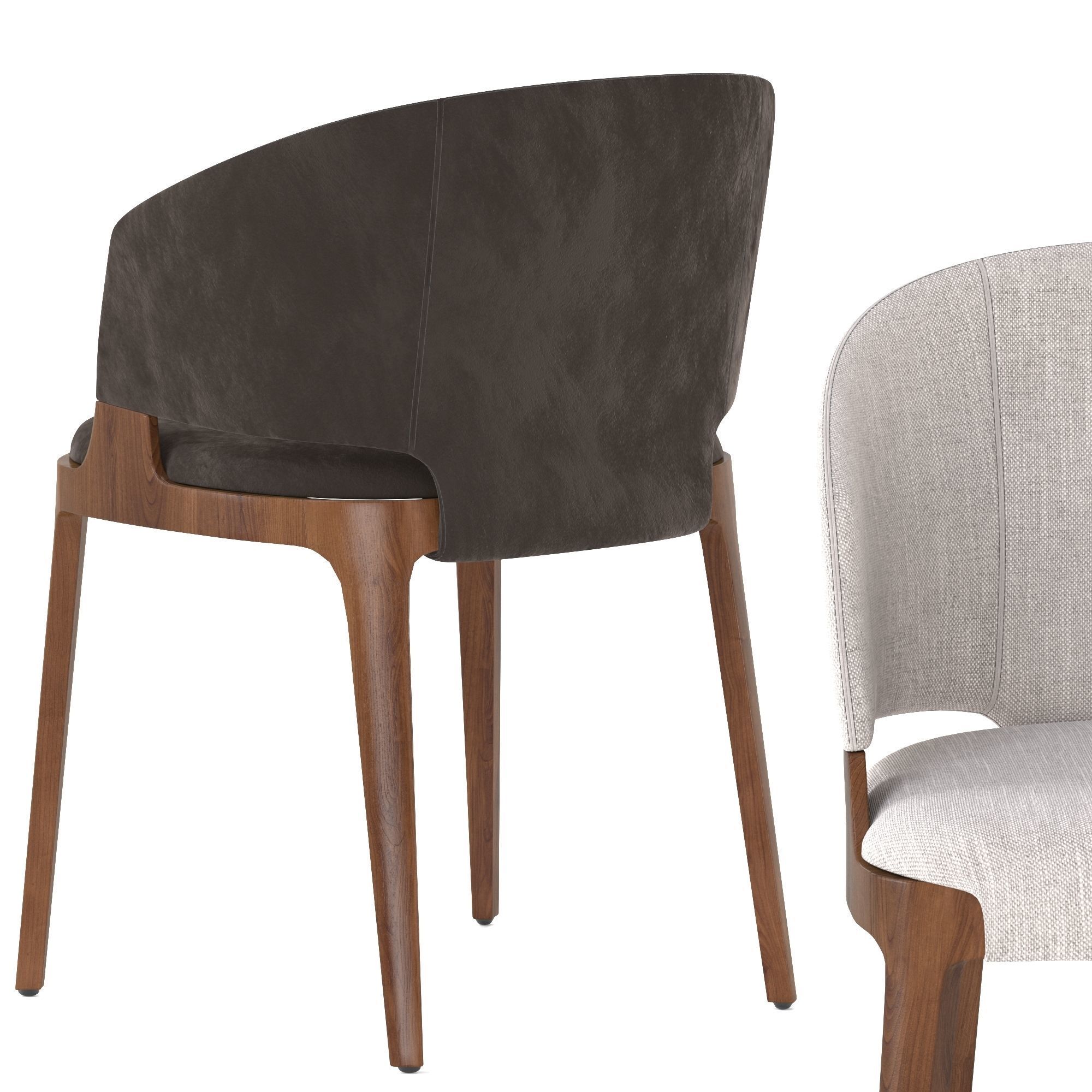 Velis Chair with armrests by Potocco 3D model_5