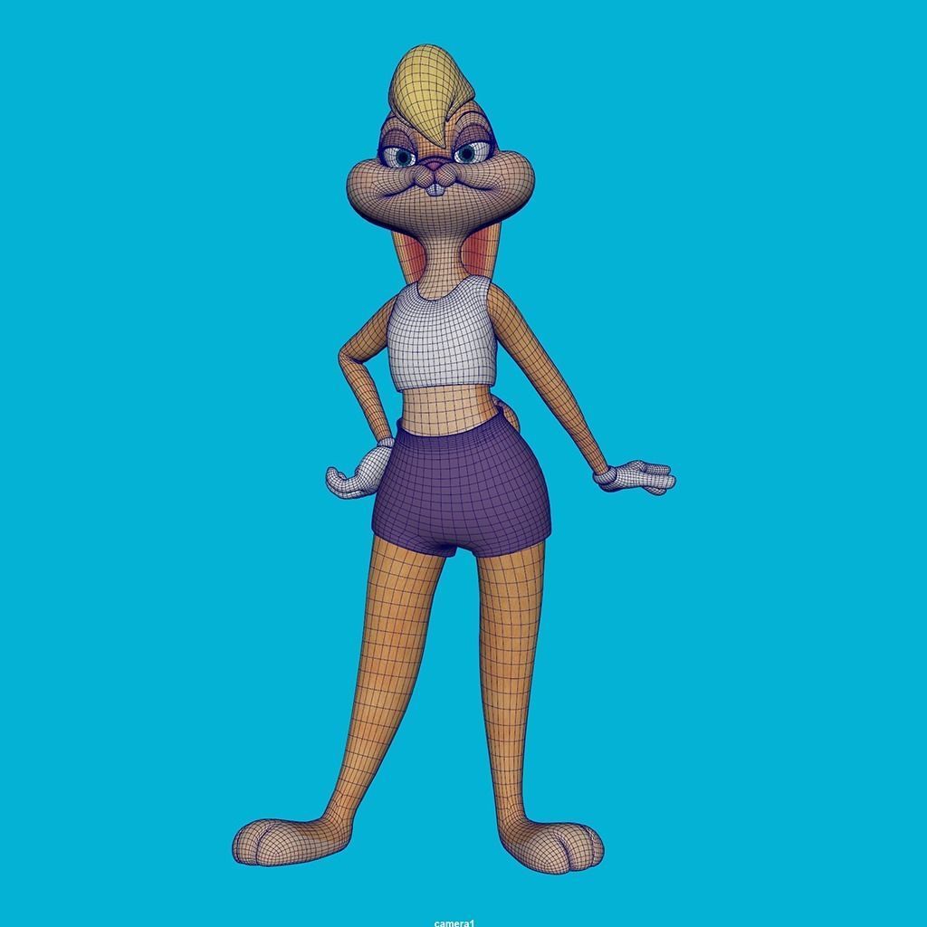 Lola Rigged 3D model_4