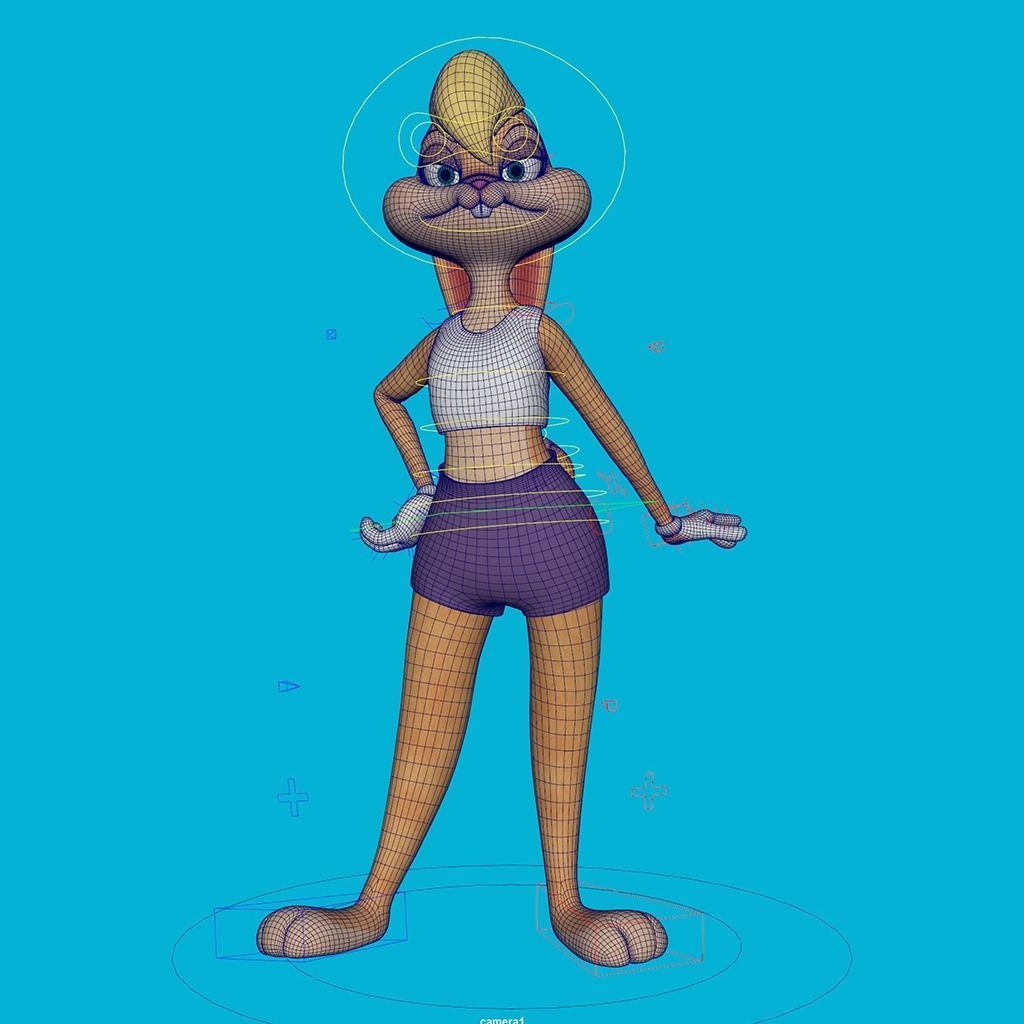 Lola Rigged 3D model_2