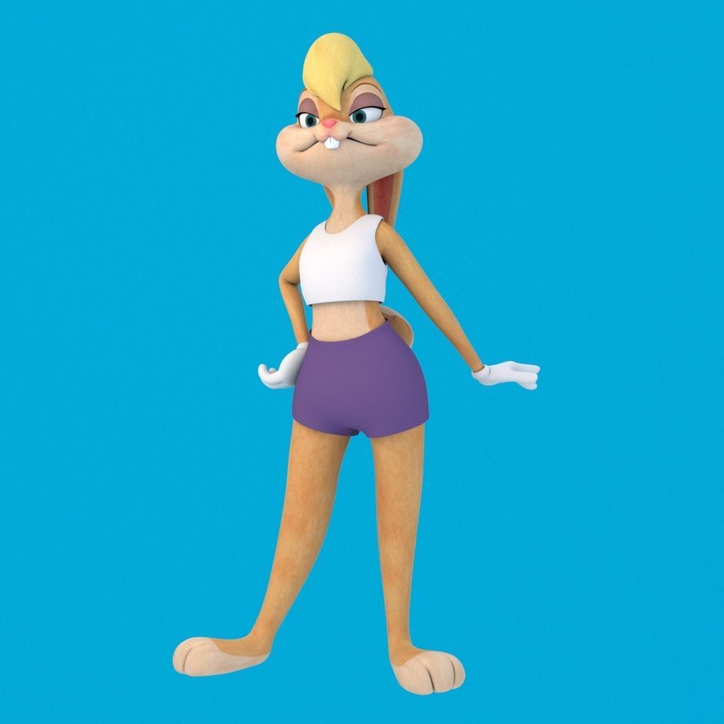 Lola Rigged 3D model_5