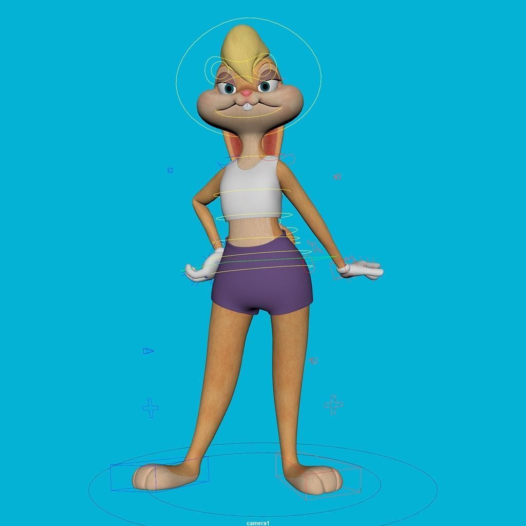 Lola Rigged 3D model_1