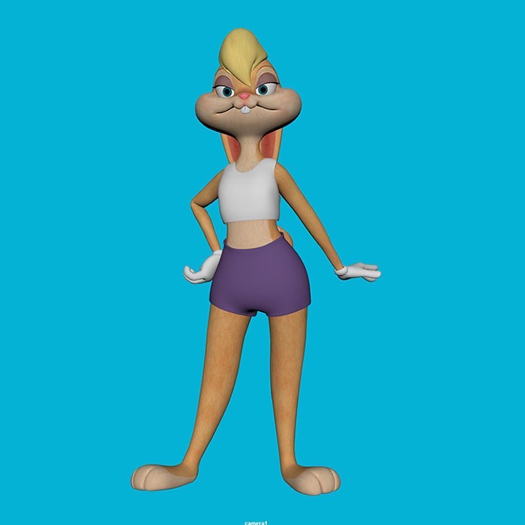 Lola Rigged 3D model_3