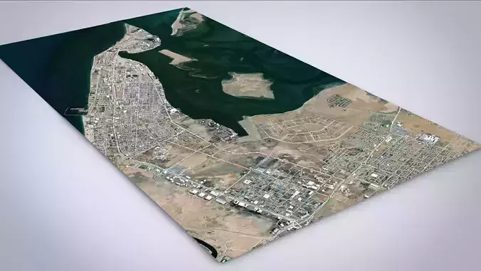 Cityscape Umm al-Qaiwain United Arab Emirates 3D model