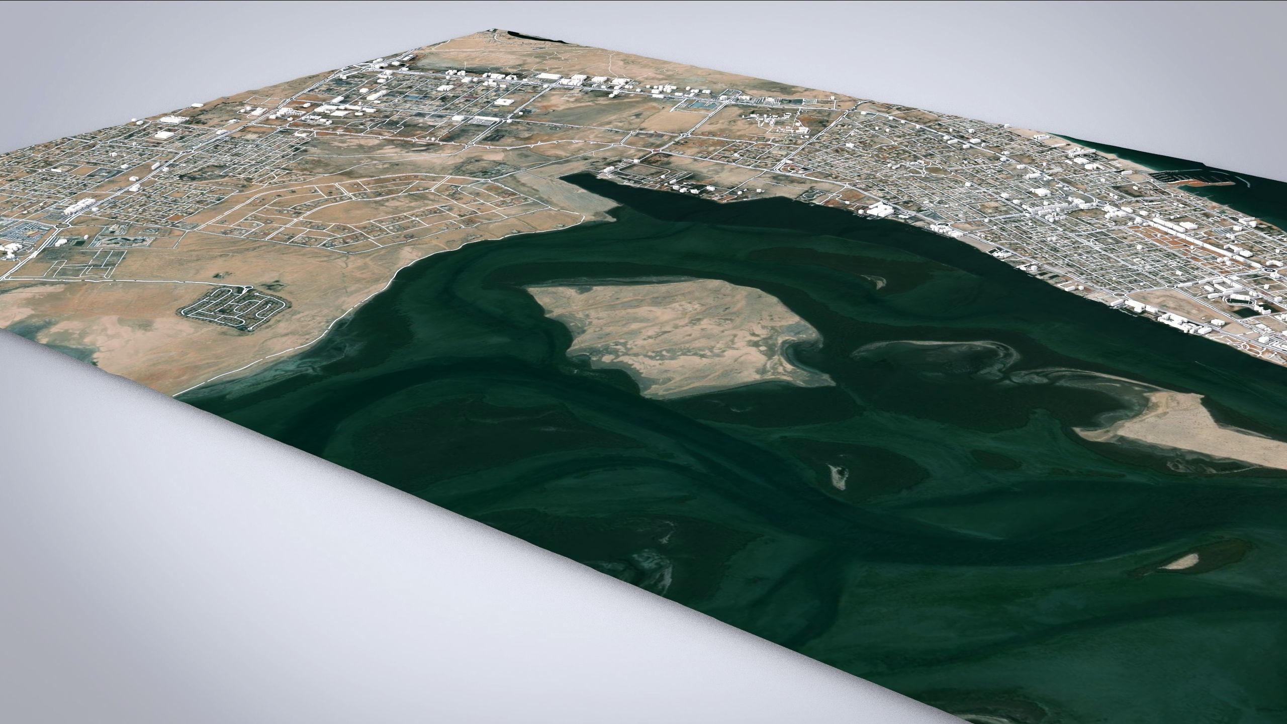 Cityscape Umm al-Qaiwain United Arab Emirates 3D model_17