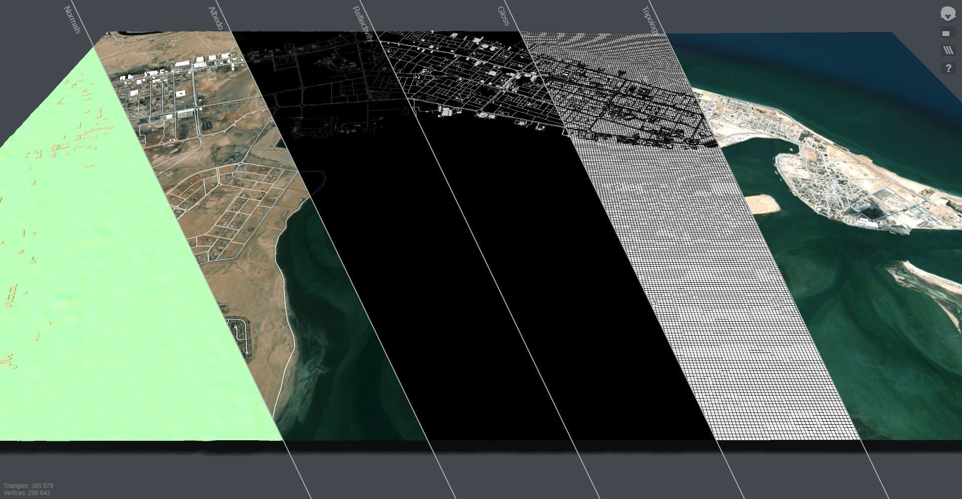 Cityscape Umm al-Qaiwain United Arab Emirates 3D model_19
