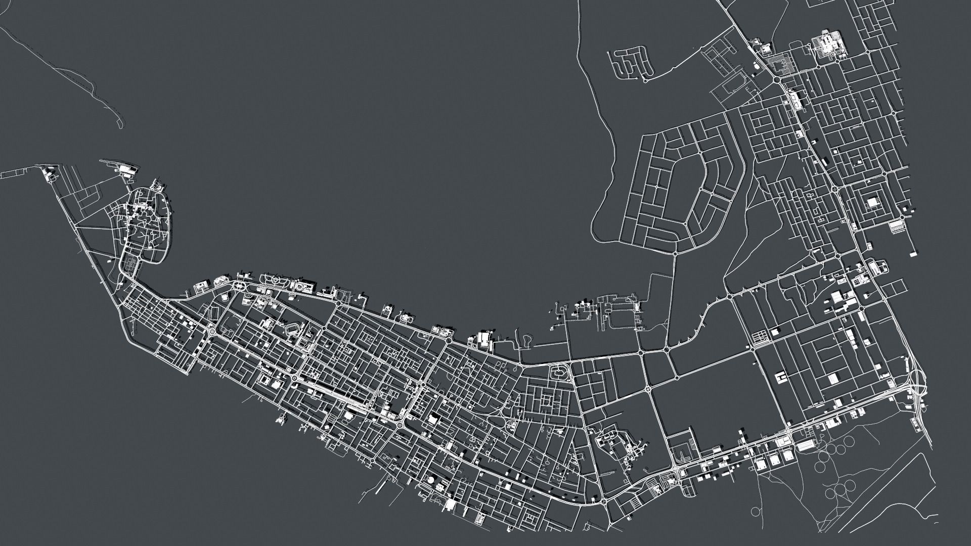 Cityscape Umm al-Qaiwain United Arab Emirates 3D model_11