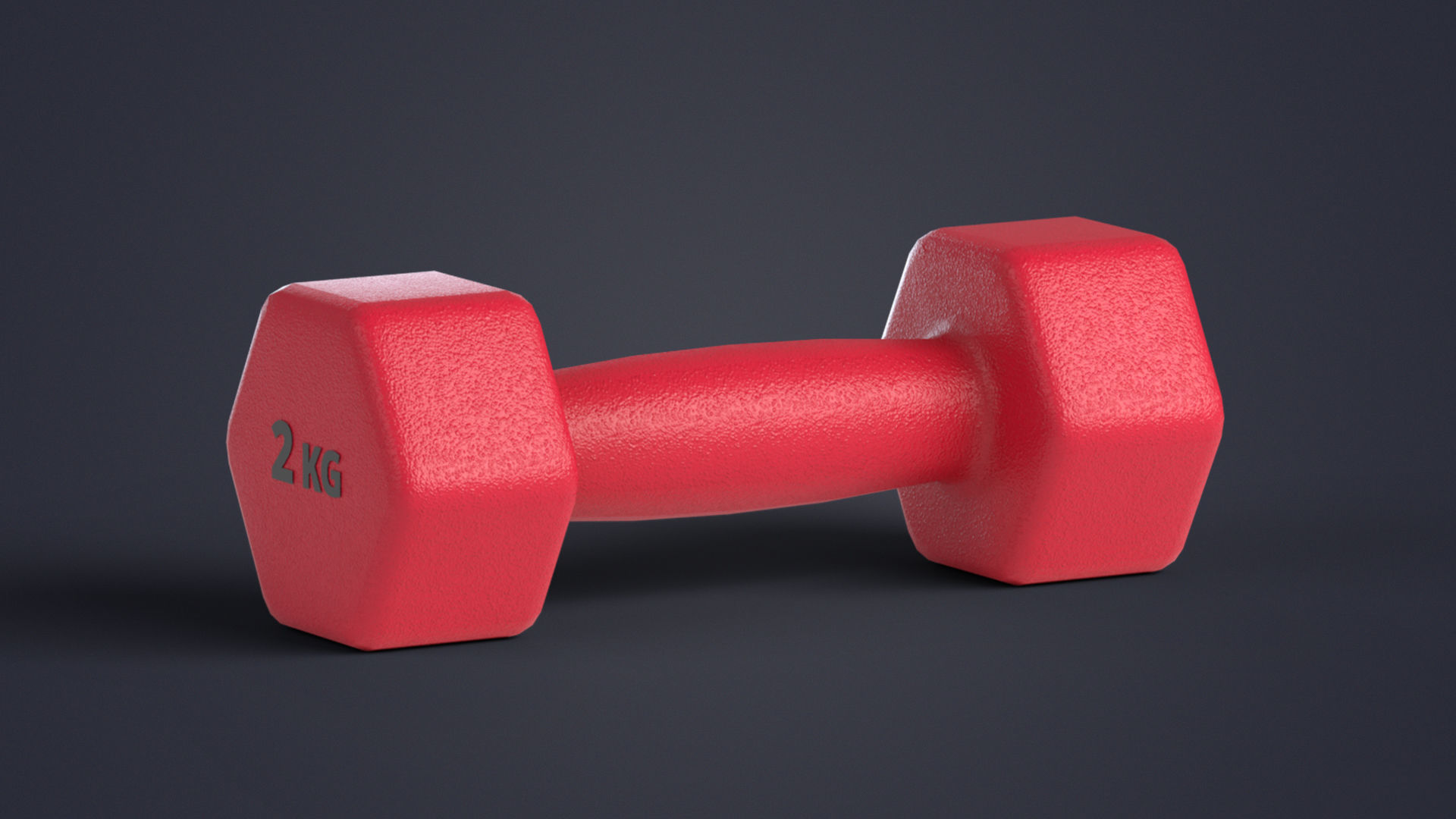 Fitness Dumbbells with Rack Low-poly 3D model_6