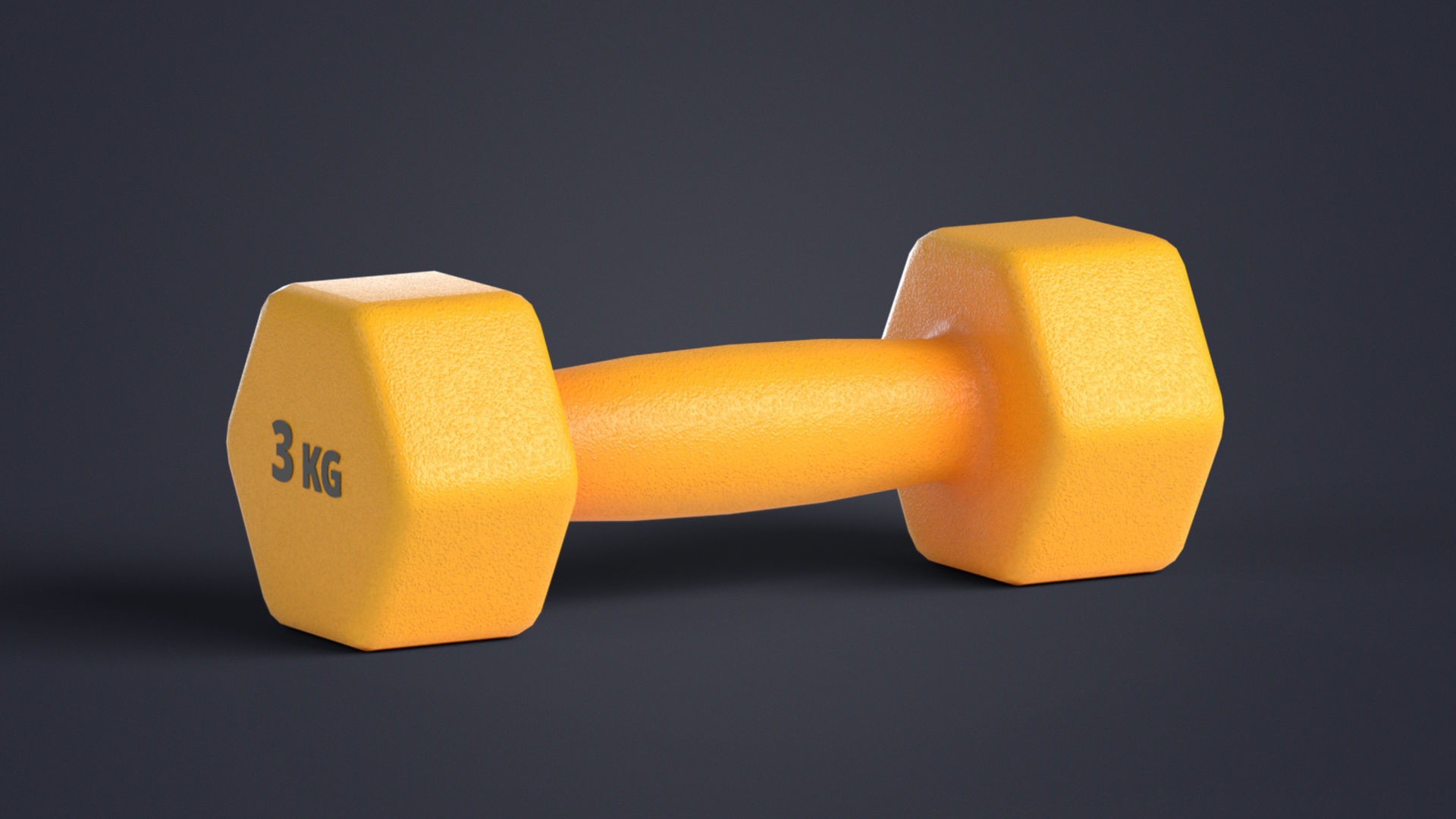 Fitness Dumbbells with Rack Low-poly 3D model_7