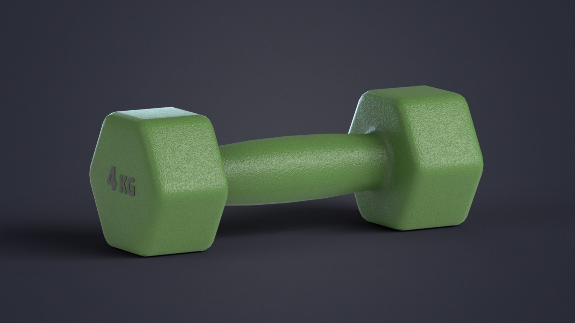 Fitness Dumbbells with Rack Low-poly 3D model_8