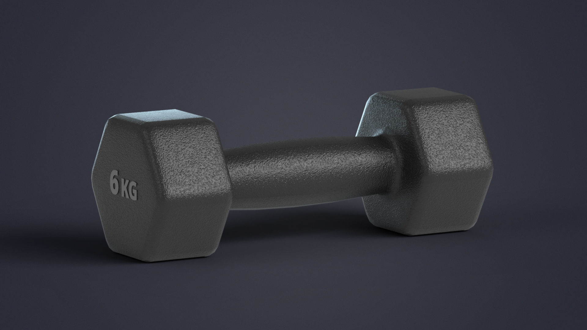 Fitness Dumbbells with Rack Low-poly 3D model_10