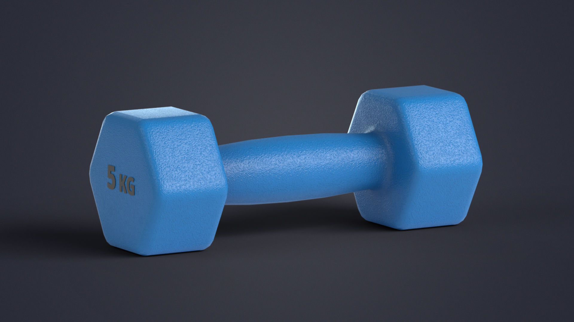 Fitness Dumbbells with Rack Low-poly 3D model_9