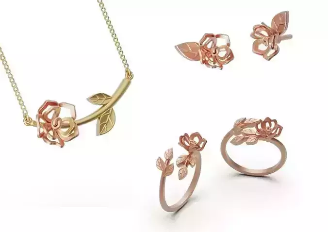 Collection of Gold Flower