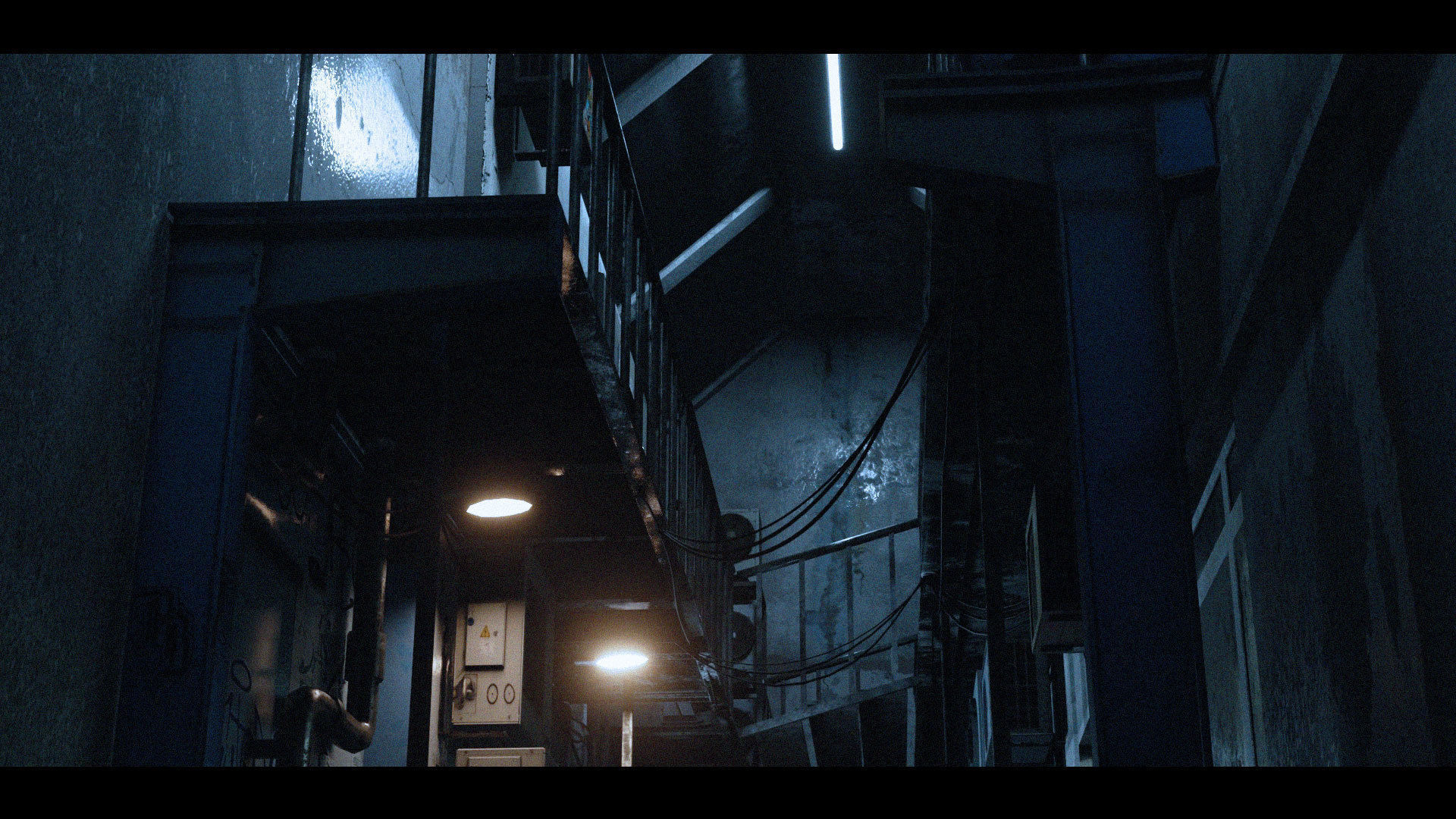 Cyberpunk Abandoned Street 3D model_5