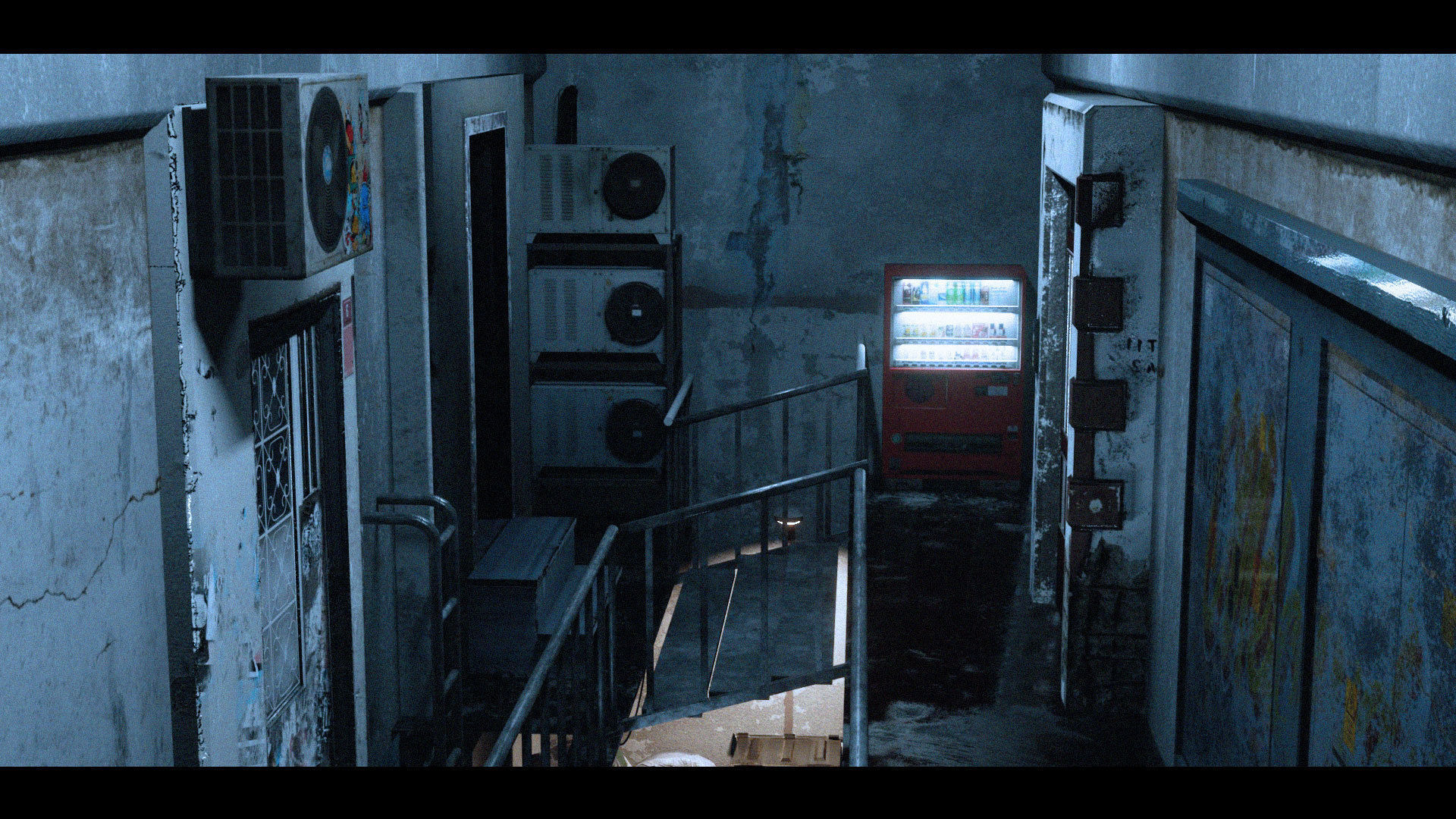 Cyberpunk Abandoned Street 3D model_4