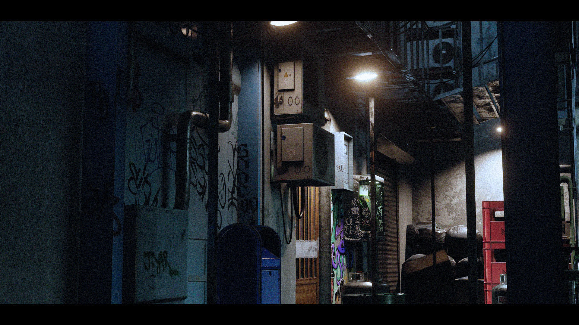 Cyberpunk Abandoned Street 3D model_14