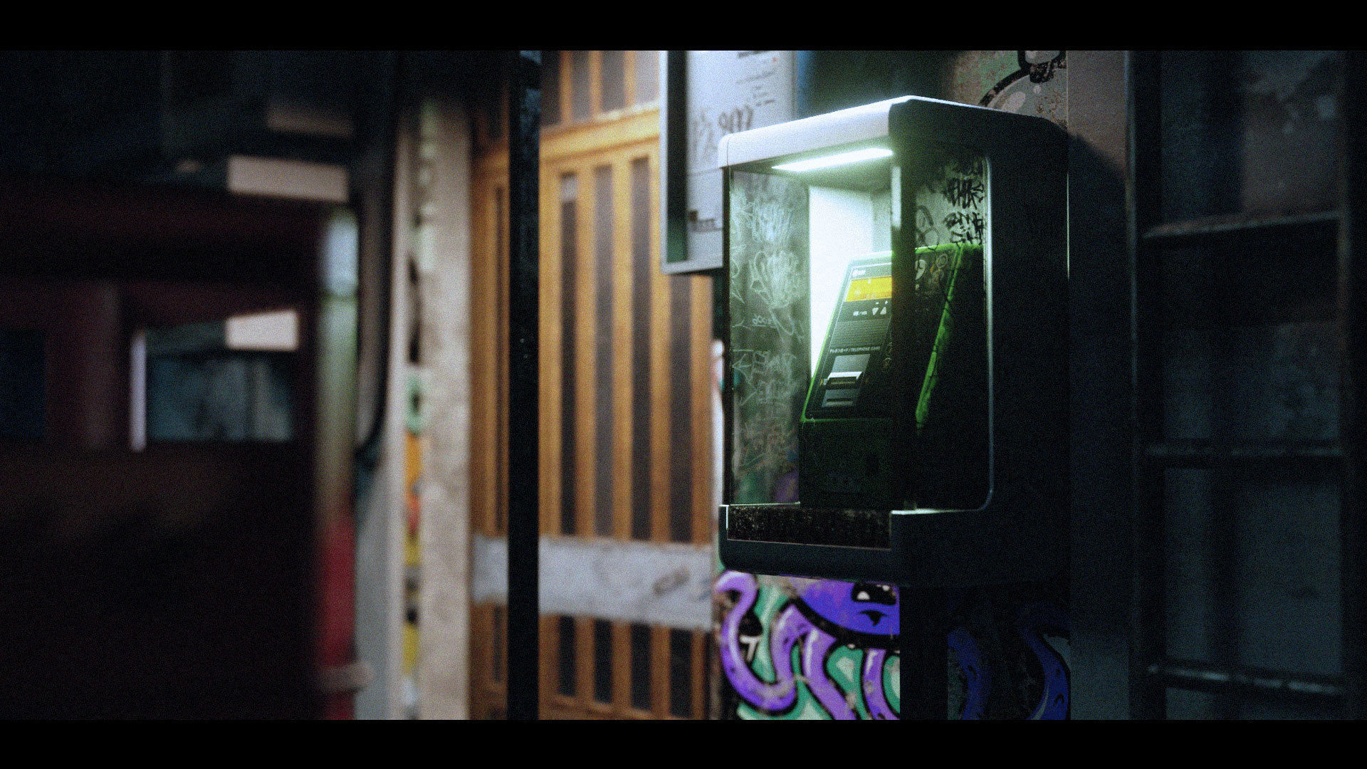 Cyberpunk Abandoned Street 3D model_12