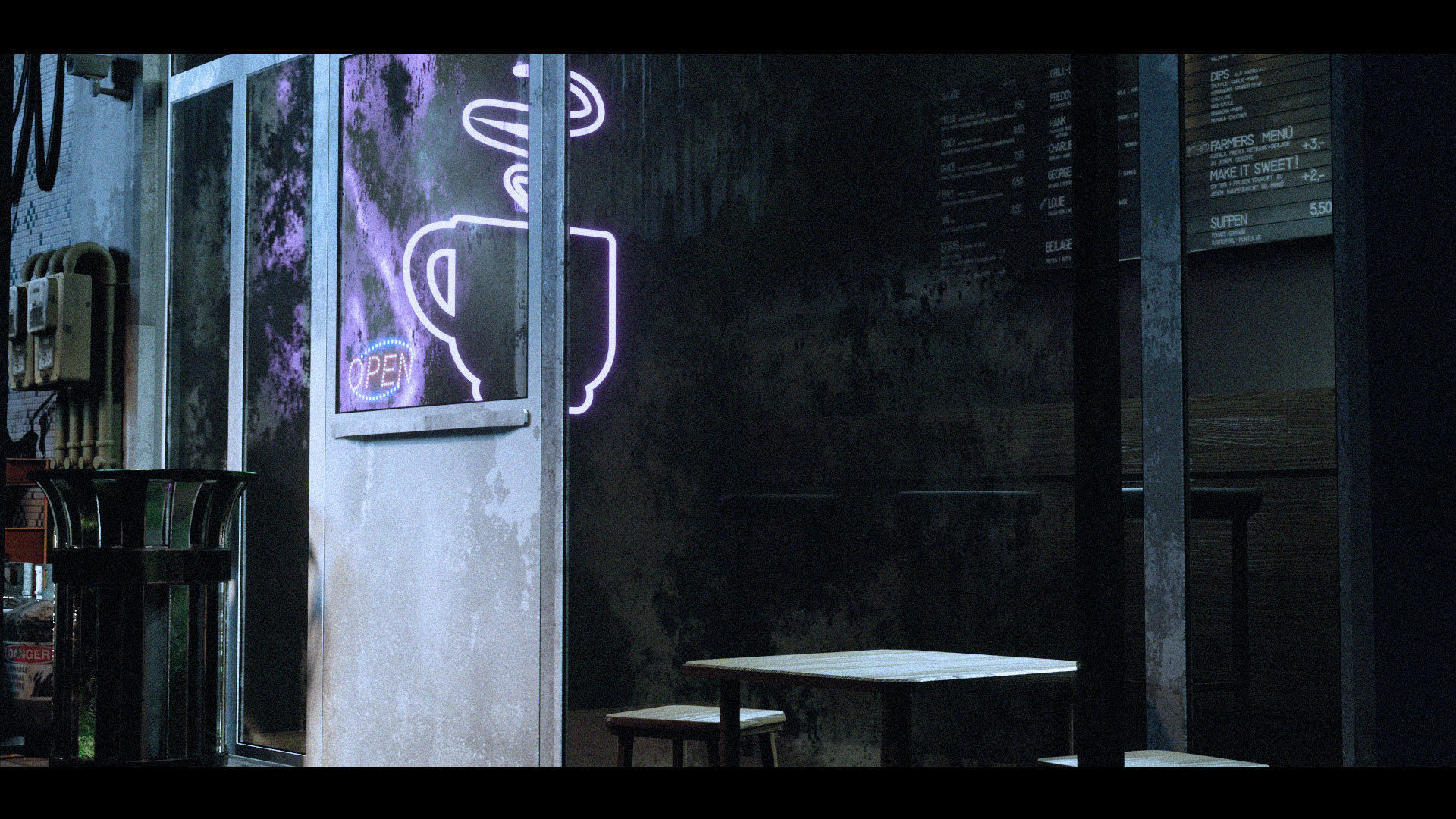 Cyberpunk Abandoned Street 3D model_7