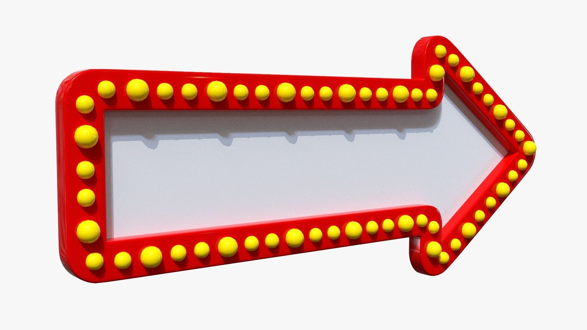 Retro light frame set 3D model_3