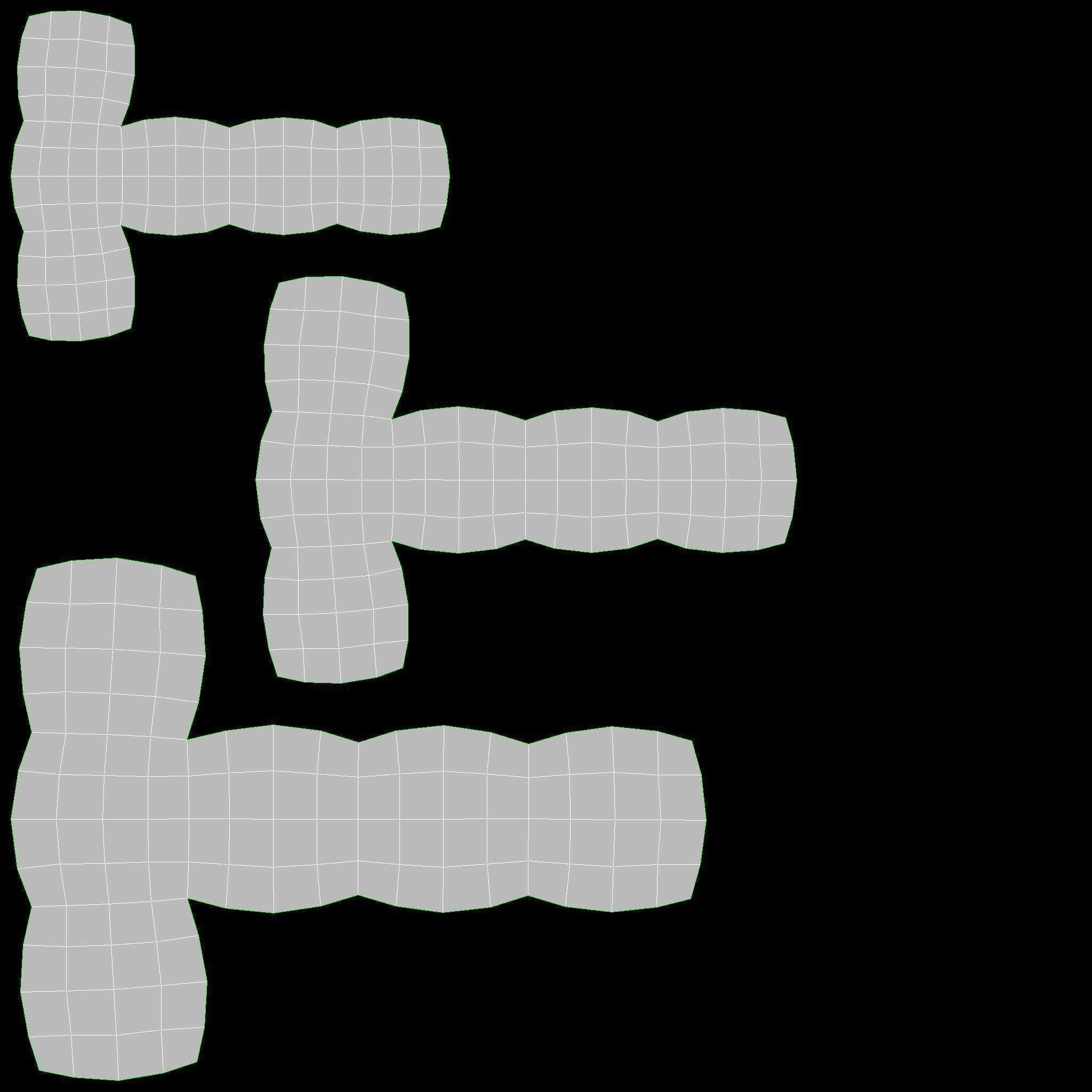 Retro light frame set 3D model_14