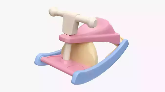 Baby rocking chair 3D model
