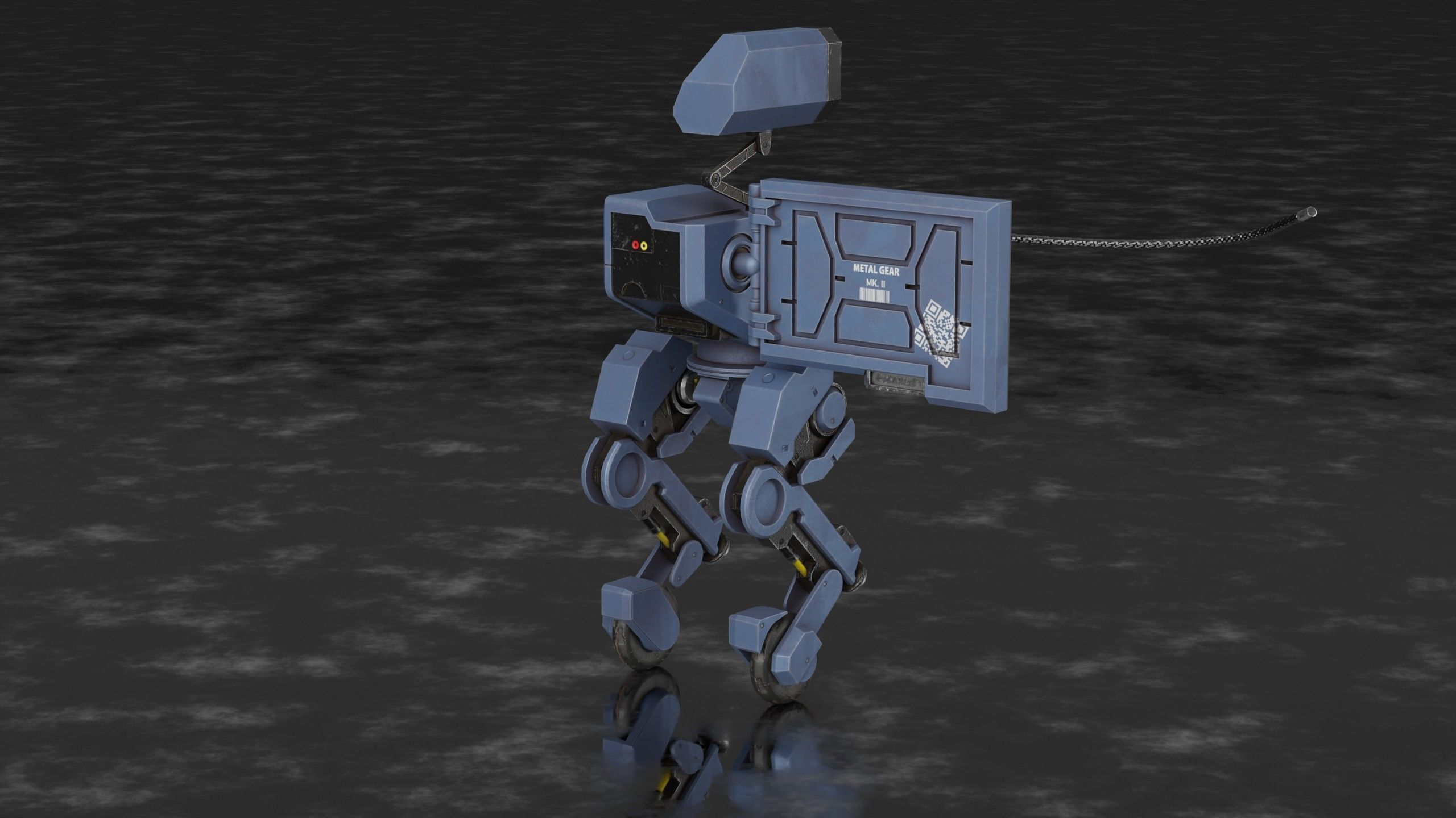 Metal Gear Mk 2 Low-poly 3D model_10