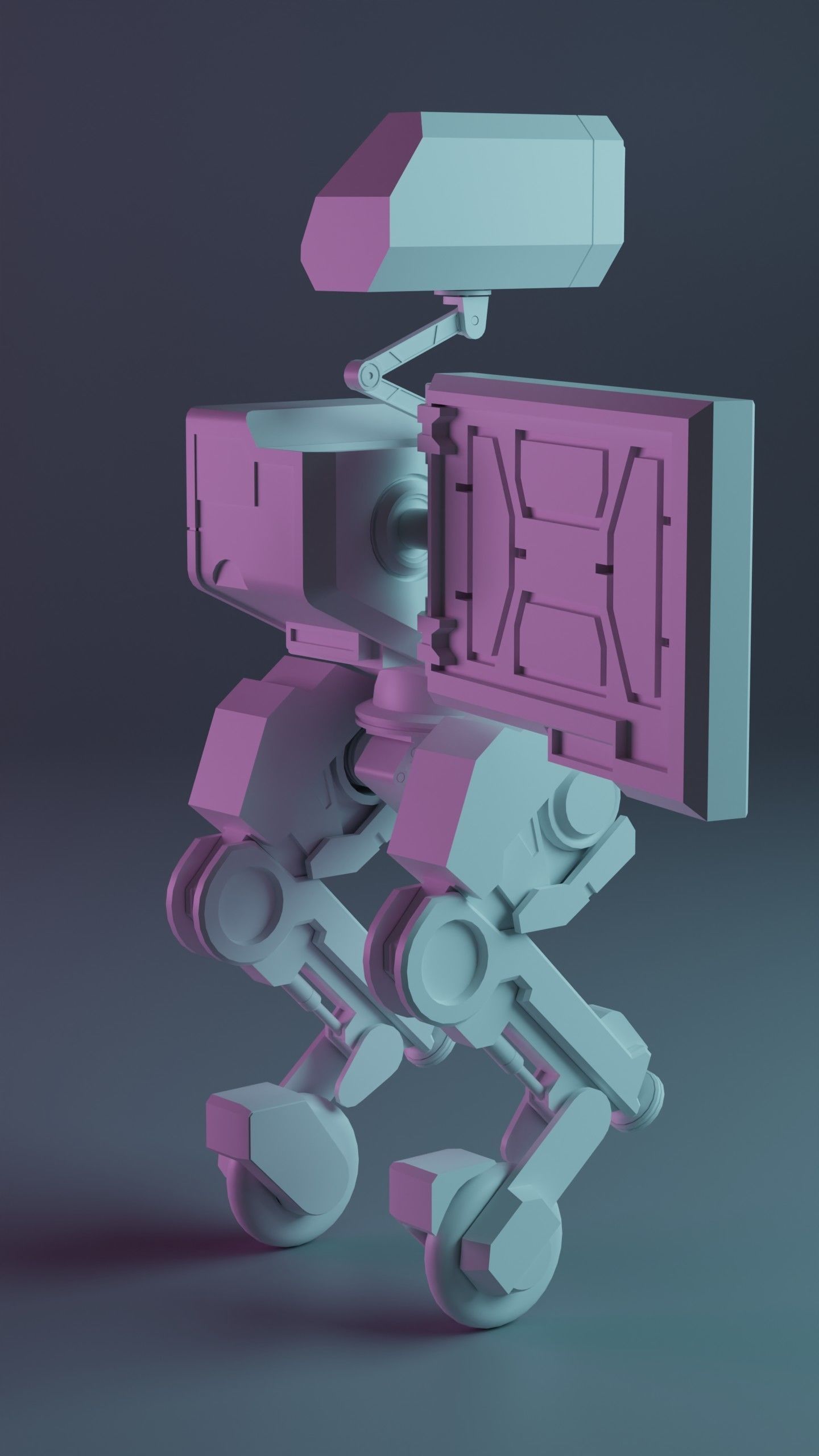 Metal Gear Mk 2 Low-poly 3D model_5
