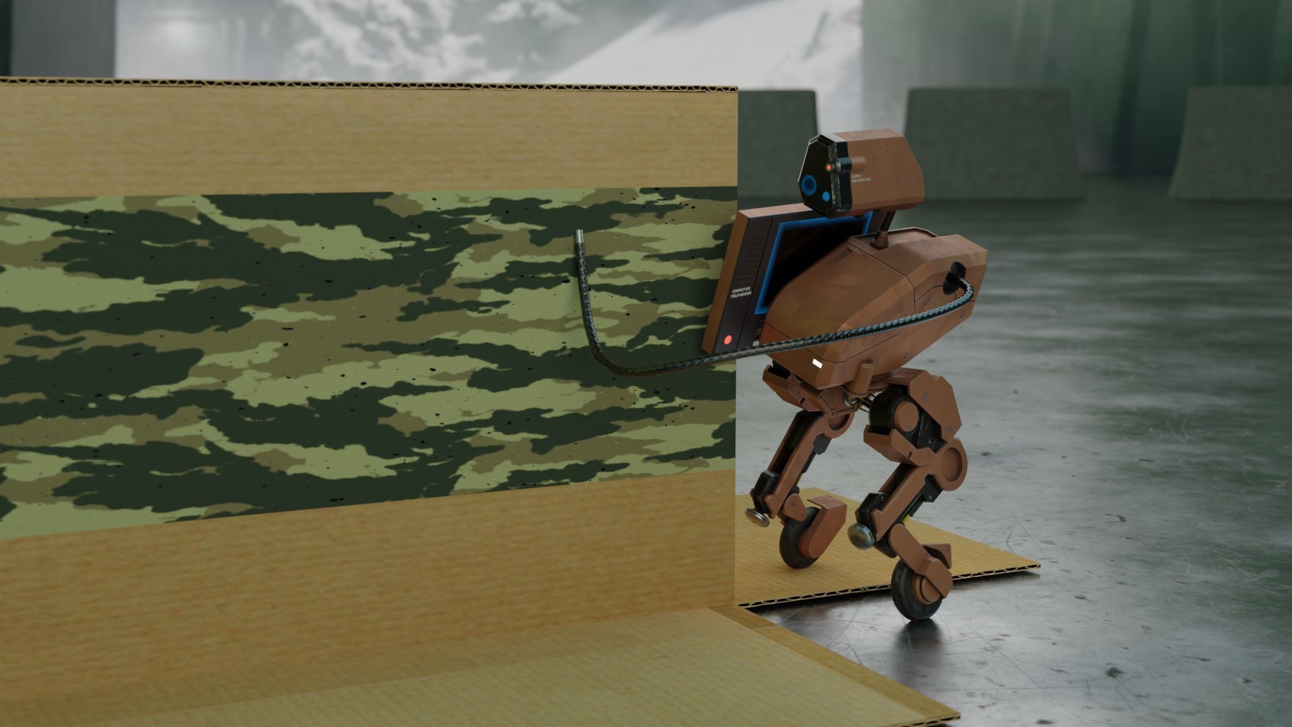 Metal Gear Mk 2 Low-poly 3D model_0