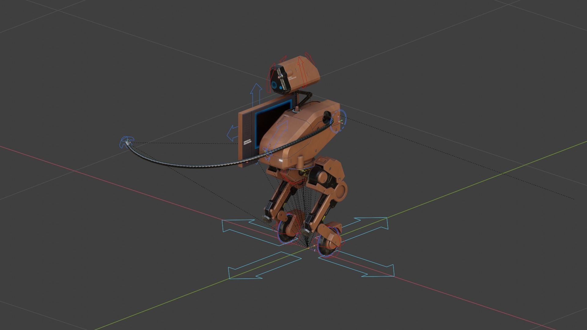 Metal Gear Mk 2 Low-poly 3D model_11