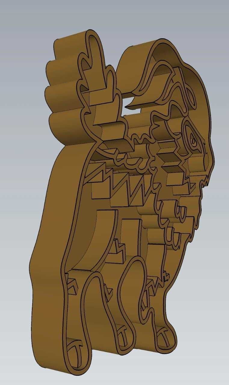 Amazing Pokemon Gogoat Cookie Cutter Stamp Cake Decorating  3D model_2