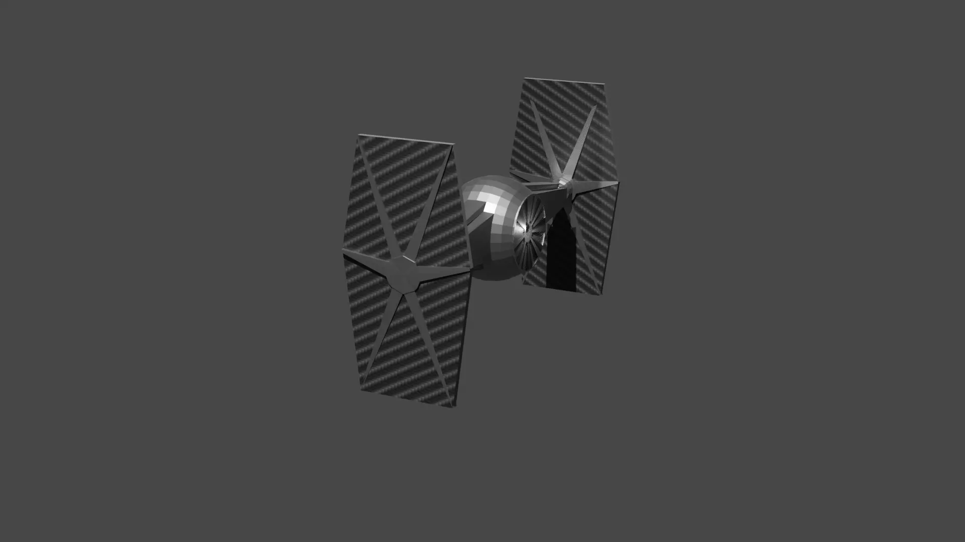 Low poly star wars ship Low-poly 3D model_0