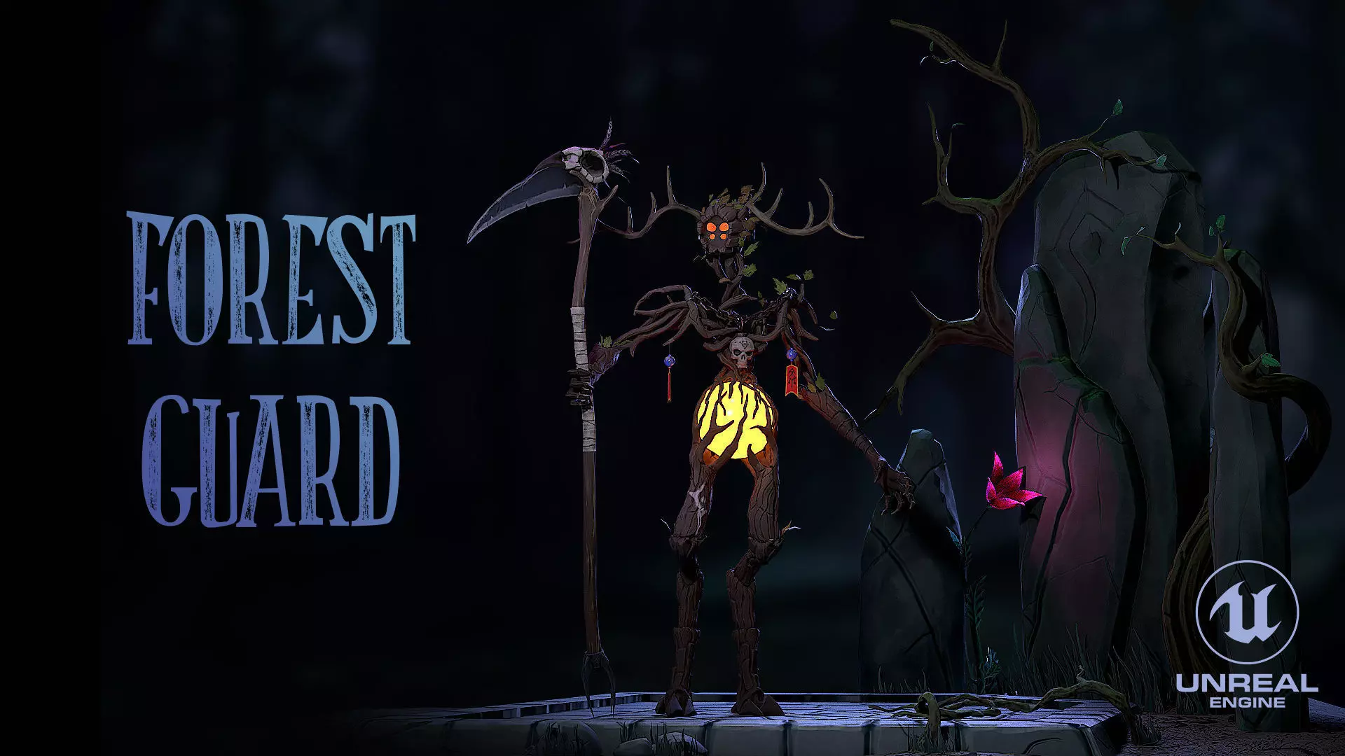 Forest Guardian Low-poly 3D model_0