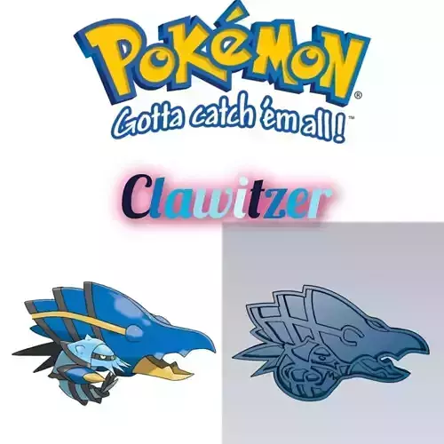 Amazing Pokemon Clawitzer Cookie Cutter Stamp Cake Decorating 