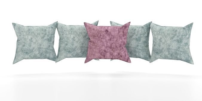 Pillow five pillows 3D model