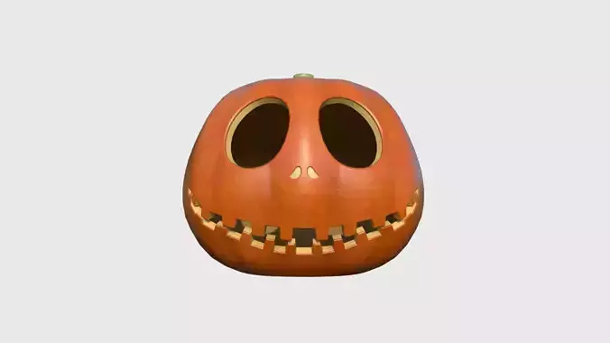 Pumpkin Head 01 Normal - Jack O Mask Character Design