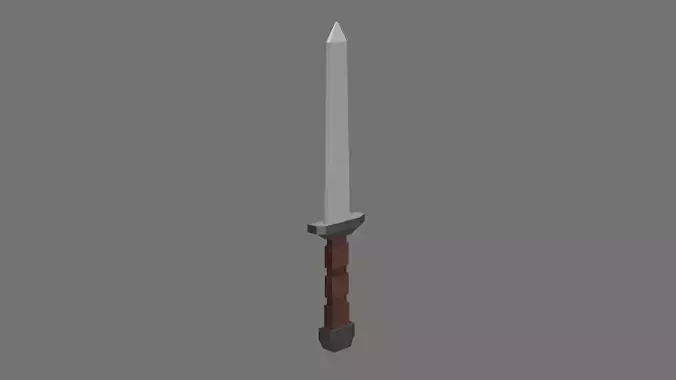 simple iron sword game ready