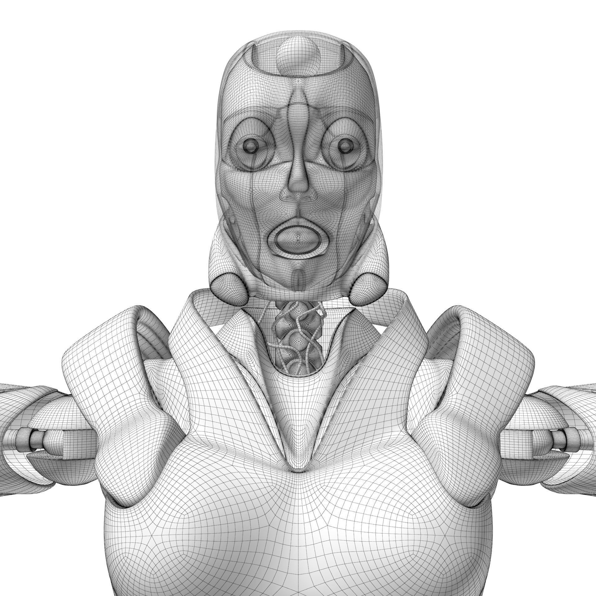 Female Android 3D model_24