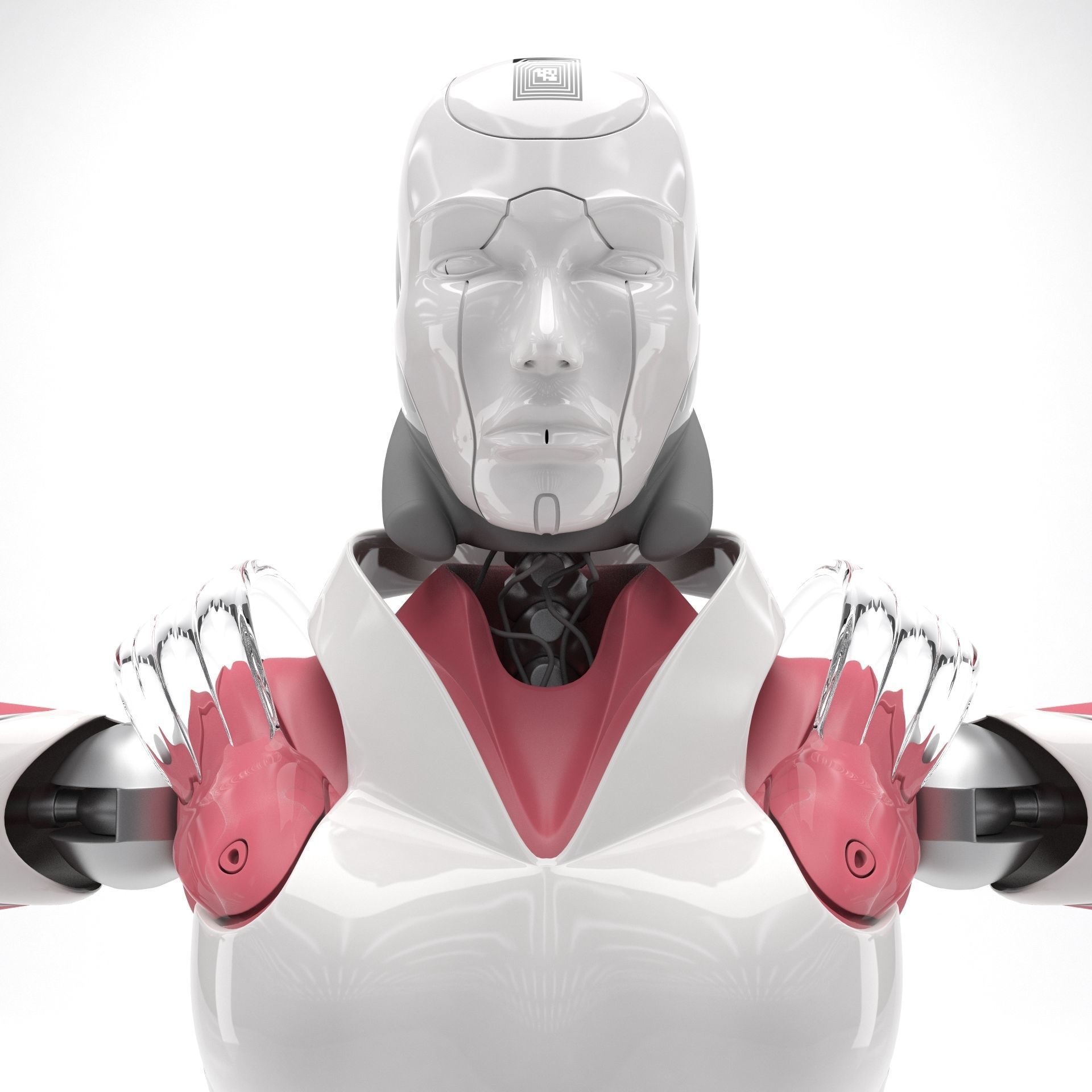 Female Android 3D model_9