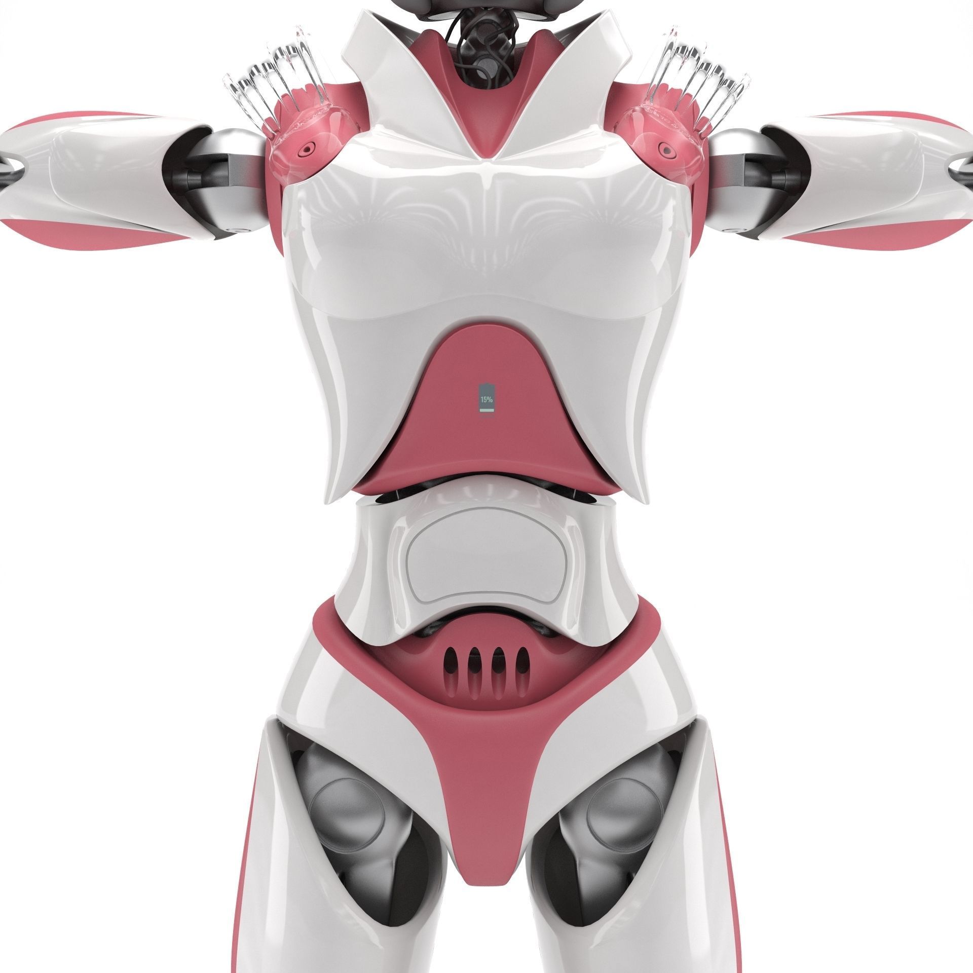 Female Android 3D model_13