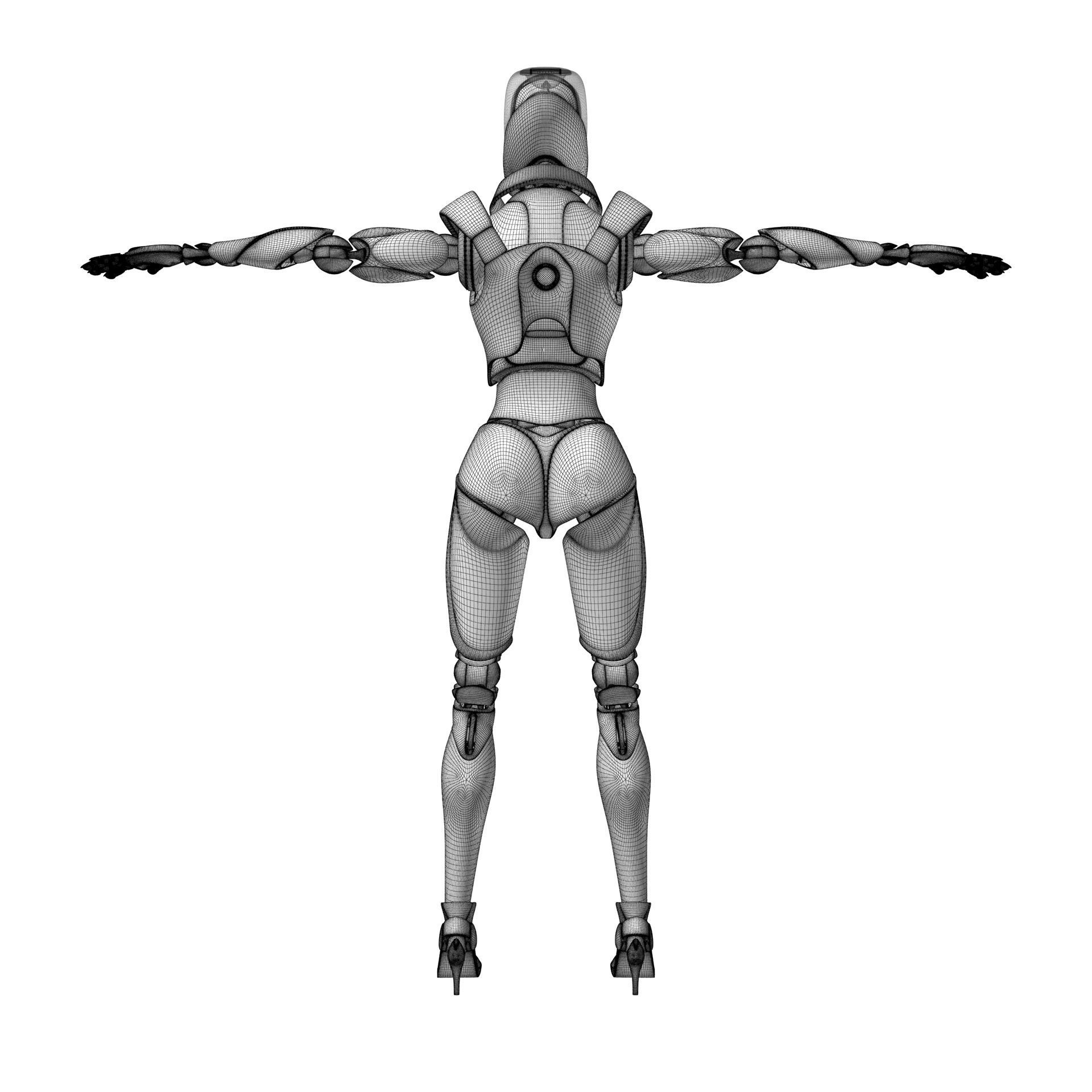 Female Android 3D model_20