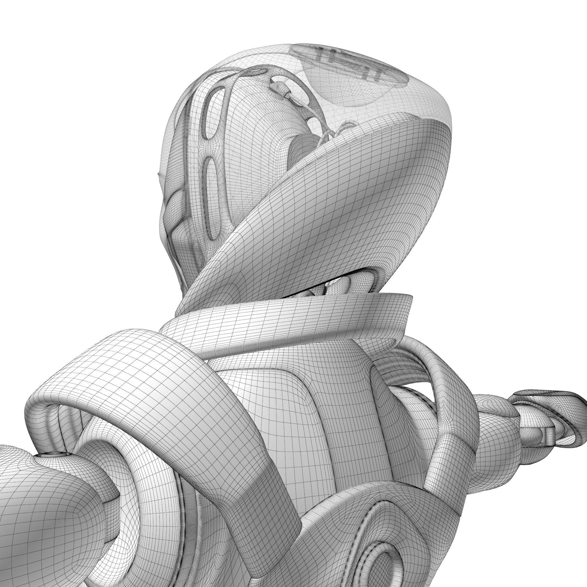 Female Android 3D model_27