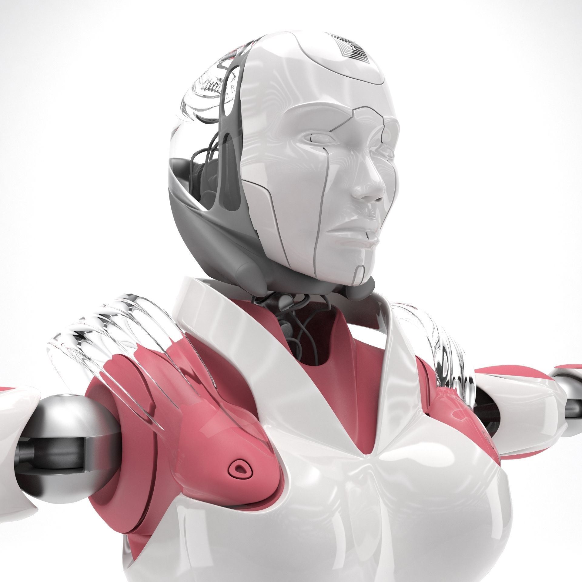 Female Android 3D model_10