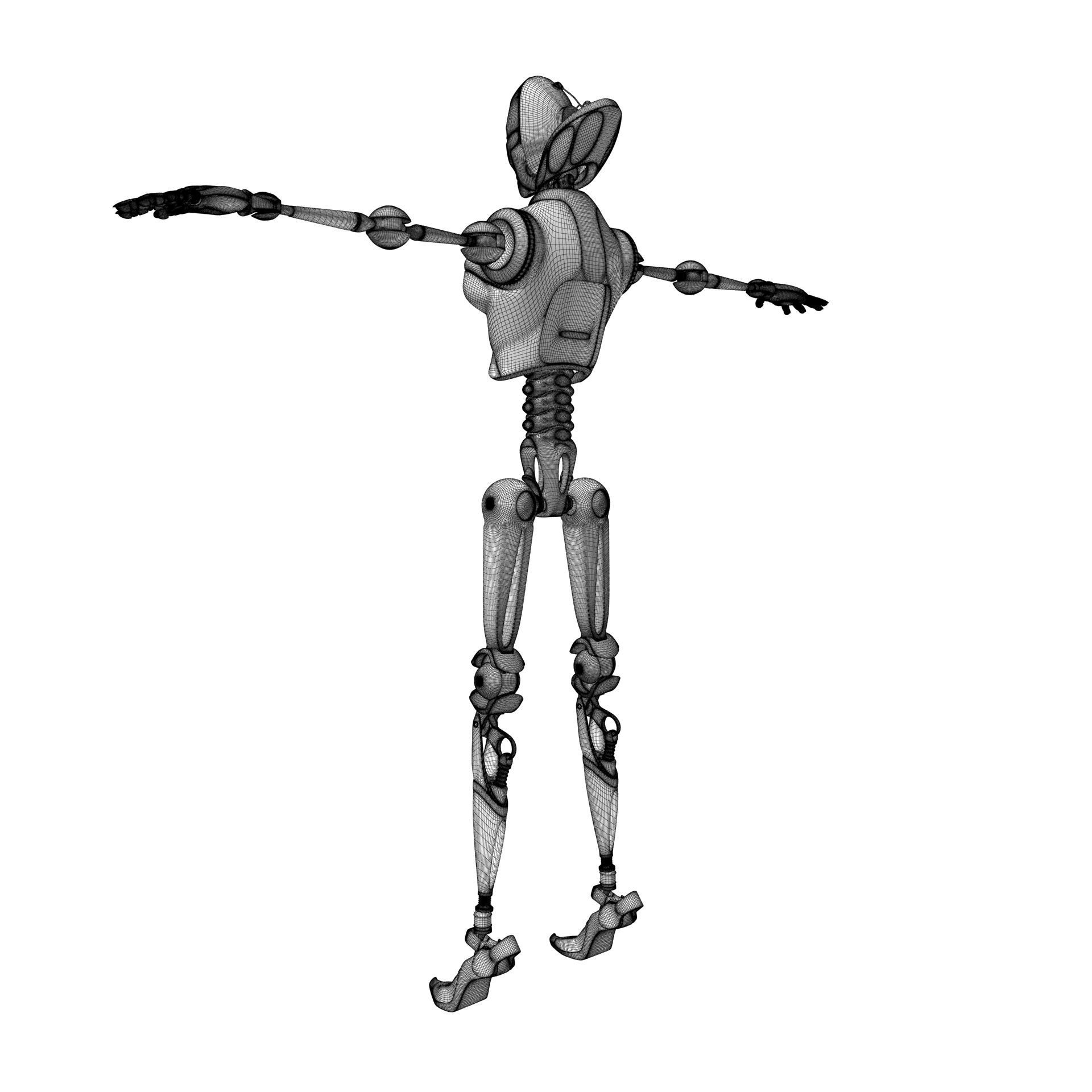 Female Android 3D model_32