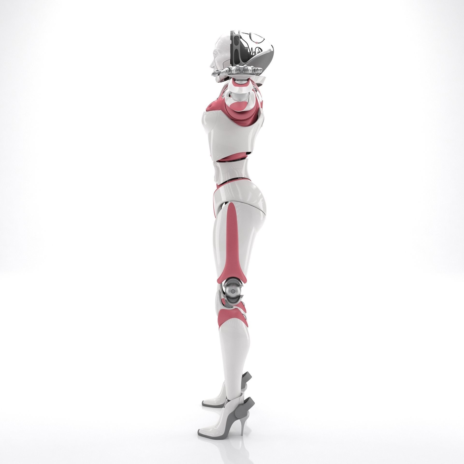 Female Android 3D model_4