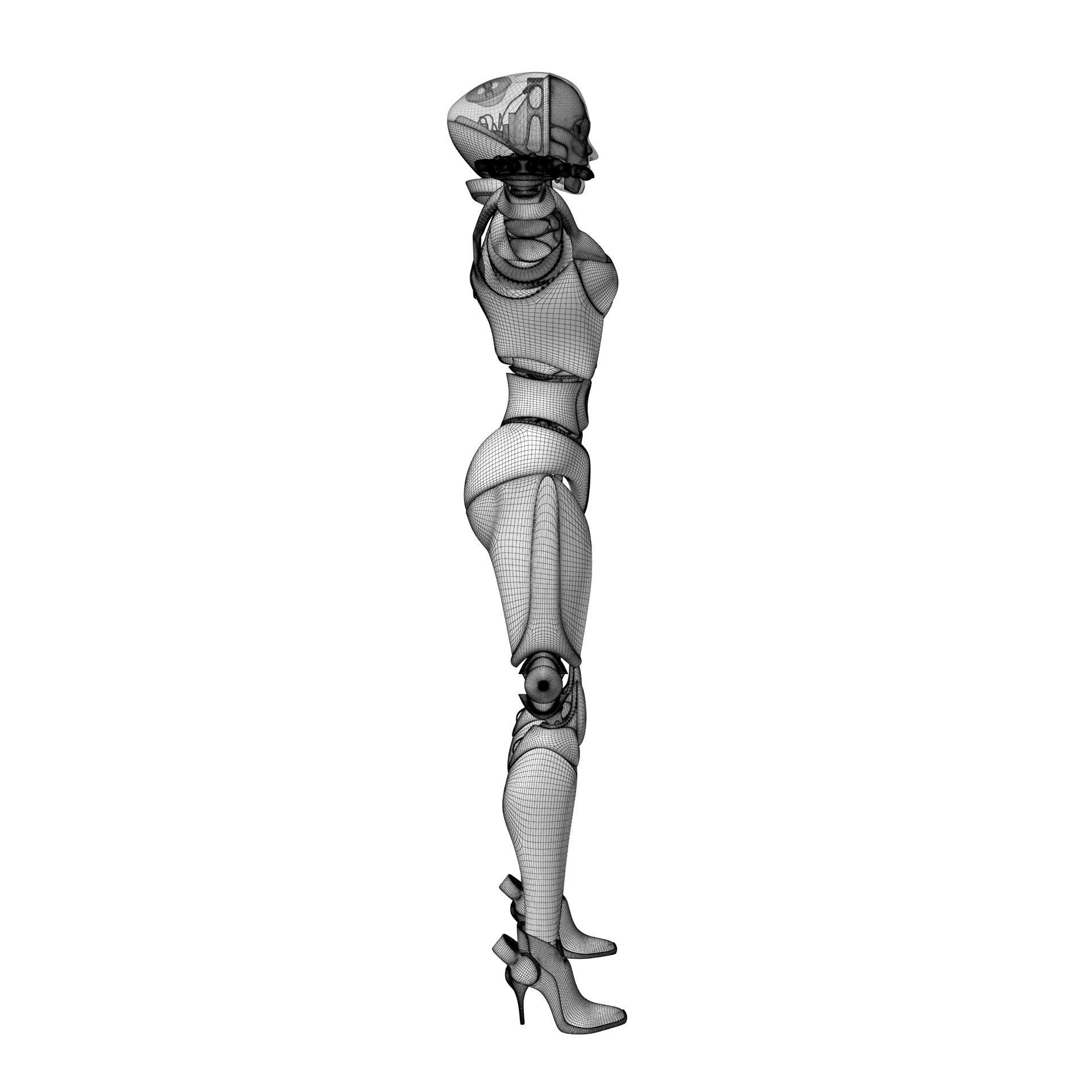 Female Android 3D model_18