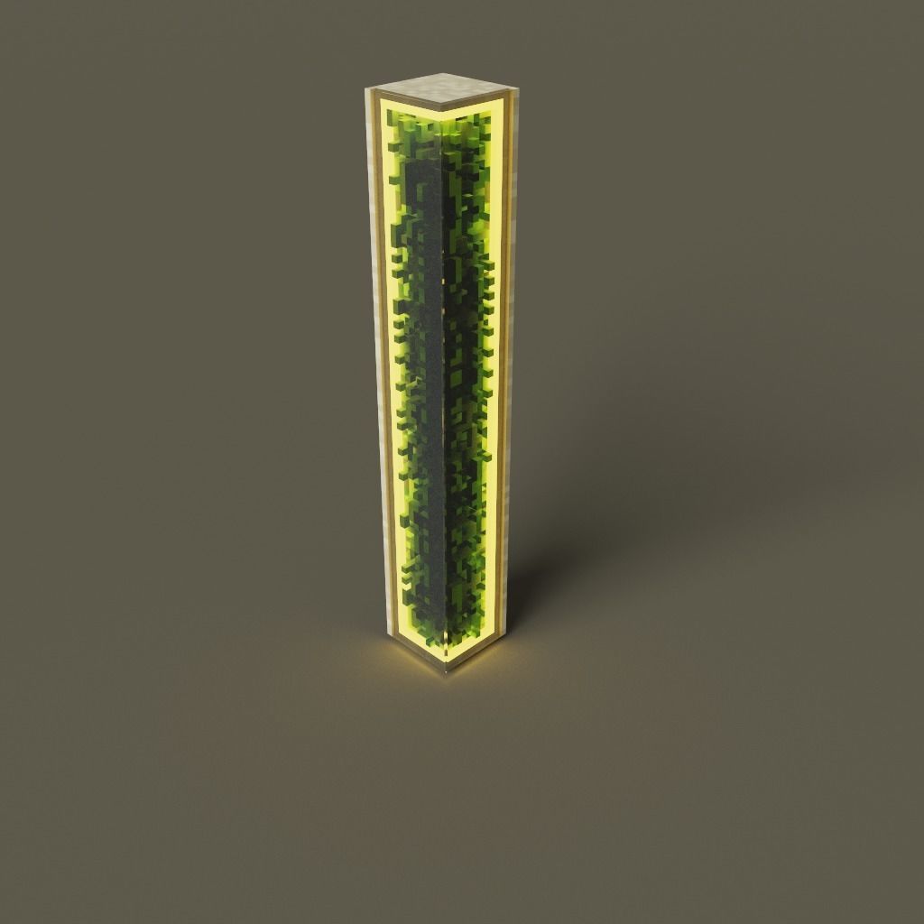 Voxel Balcony Low-poly 3D model_14