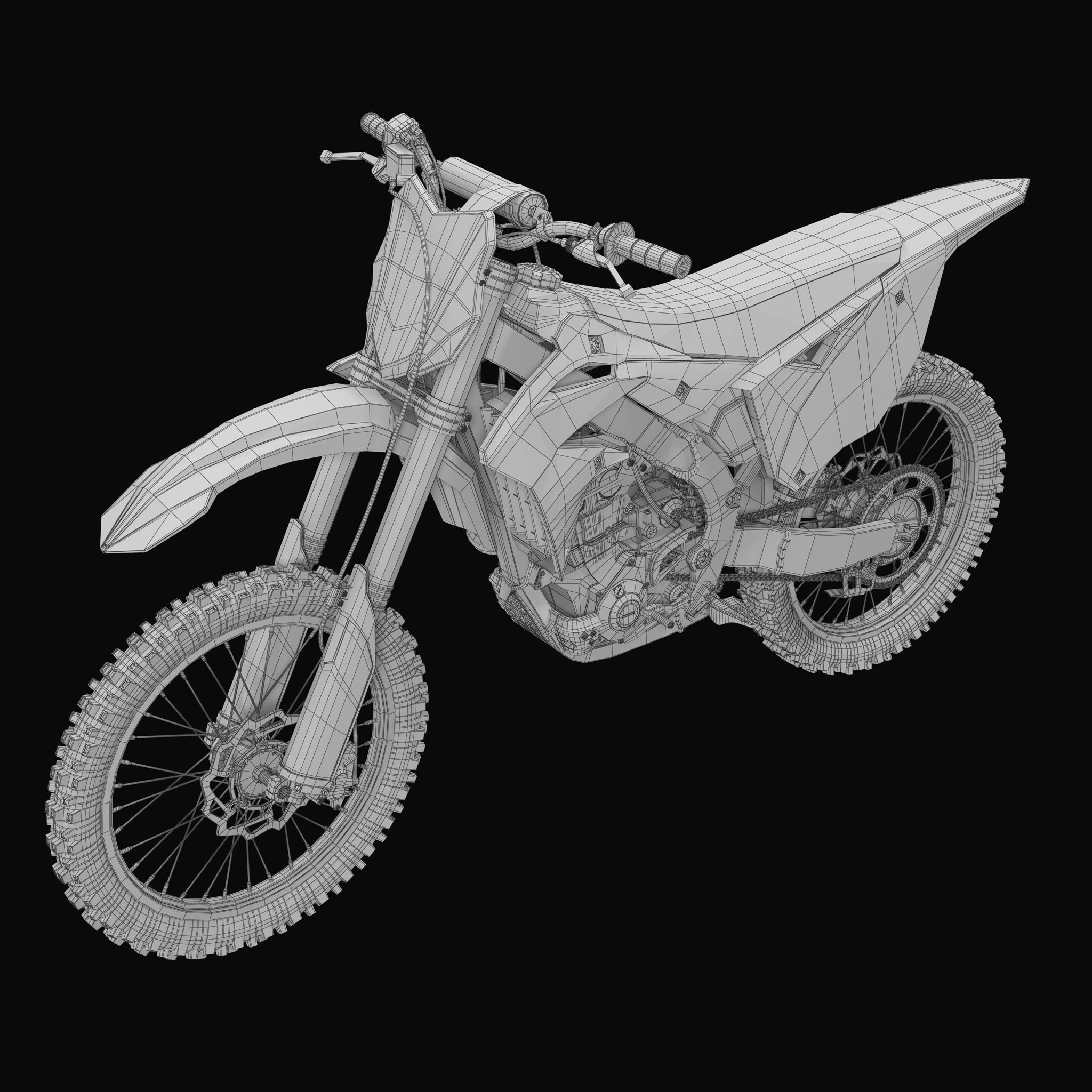 KAWASAKI KX250F 3D model_21