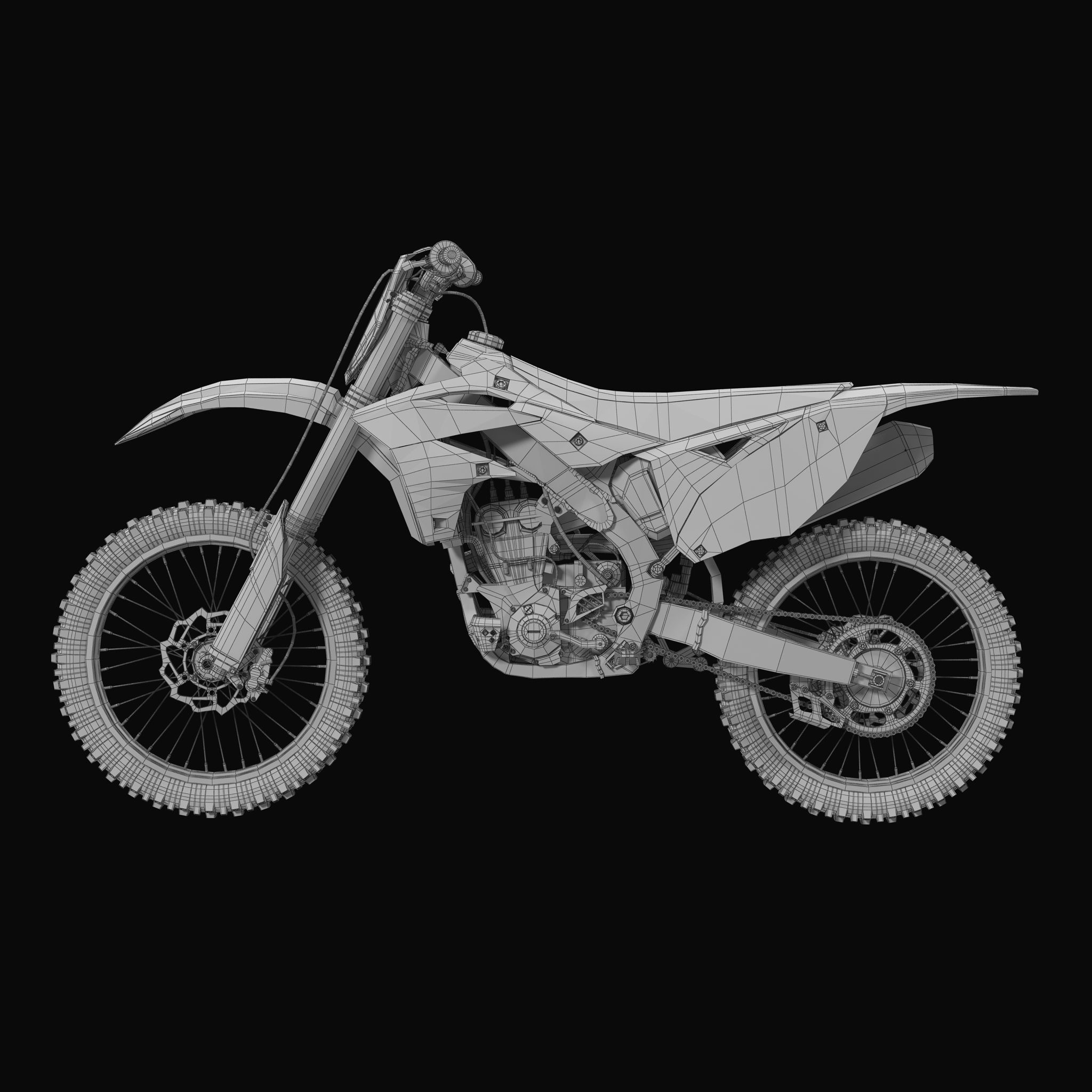 KAWASAKI KX250F 3D model_31