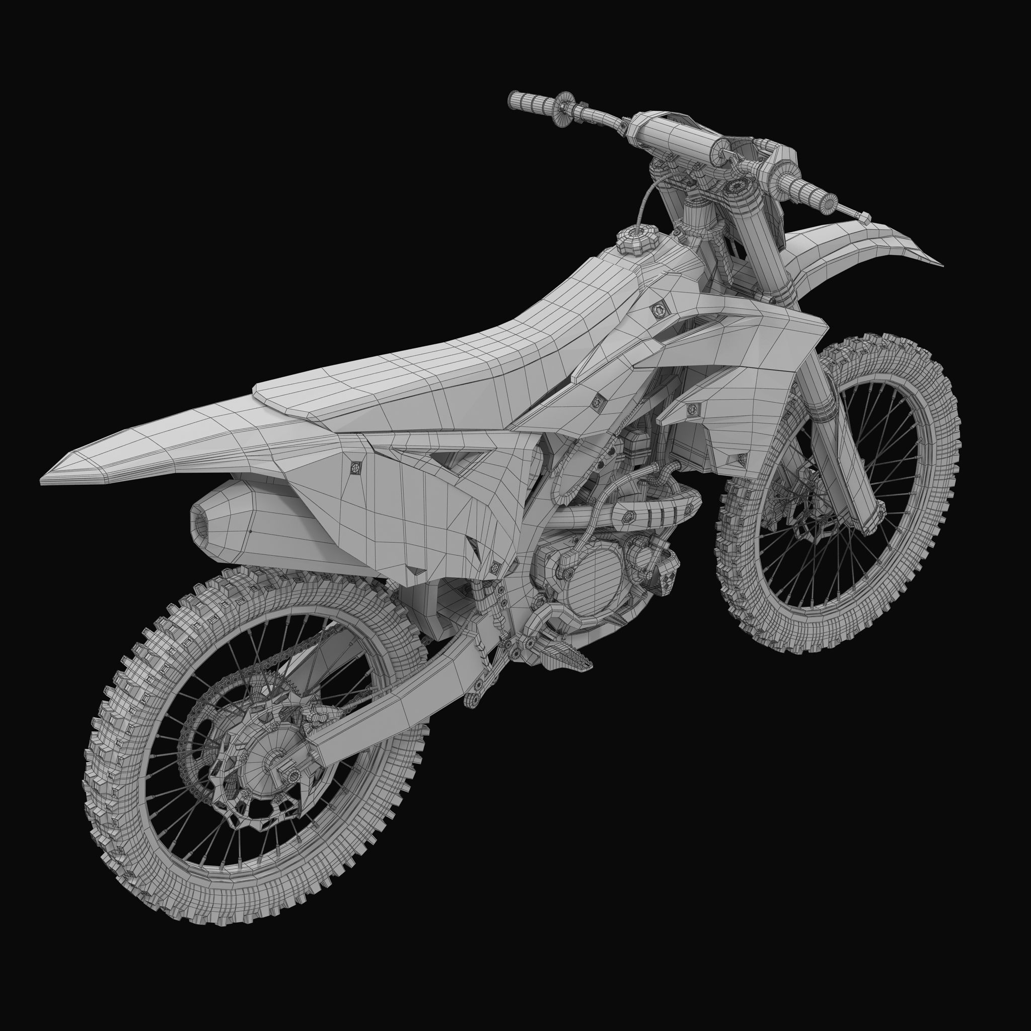 KAWASAKI KX250F 3D model_23